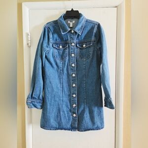 Long Oversized Denim Jacket